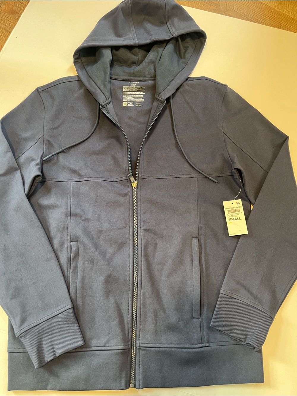 Alfani Men's Hooded Zip-Up Jacket - Charcoal